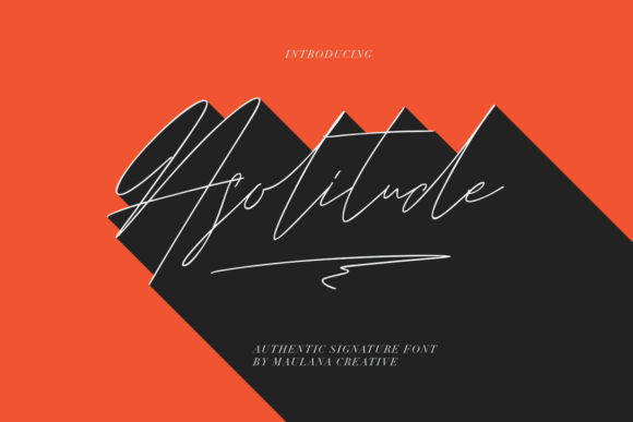 Asolitude: A Stylish Handwritten Font