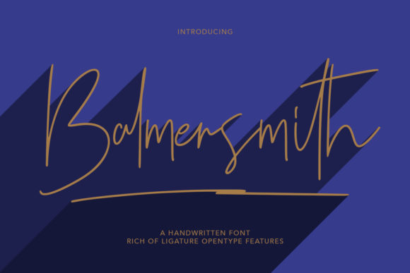 Balmersmith: A Handwritten Typeface for Modern Web Design