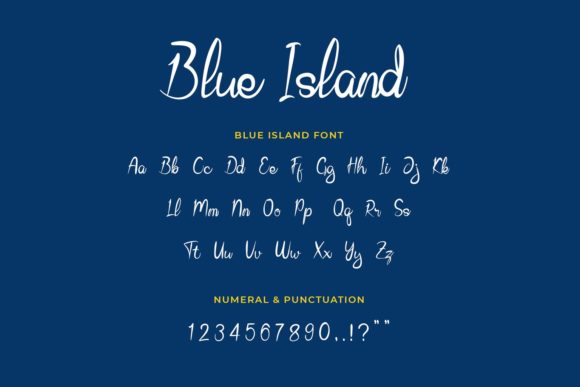 Blue Island Font: A Joyful Handwritten Typeface for Digital Design