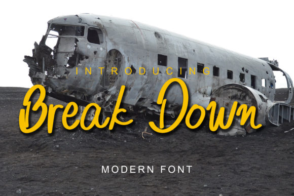 Break Down Font: A Handwritten Typeface for Creative Makers