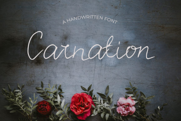 Carnation Font: A Handwritten Typeface for Heartfelt Creations