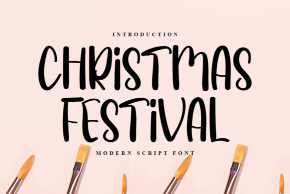 Christmas Festival Font for Joyful Design