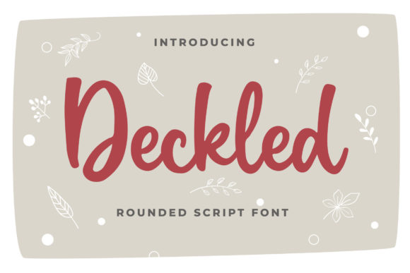 Deckled: A Handwritten Font for Elegant Design