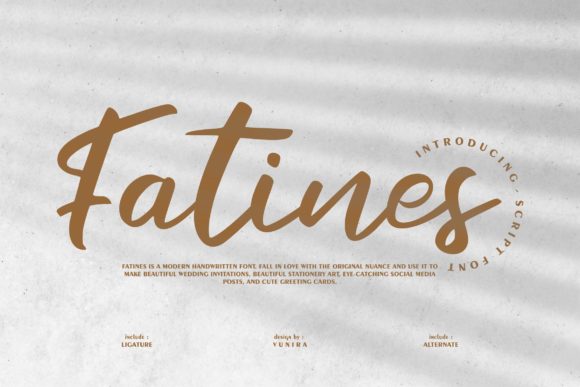 Fatines Font: A Beautiful Script for Craft Creators