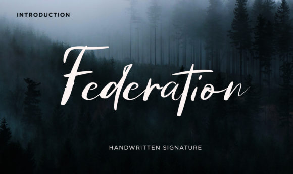 Federation Font: A Handwritten Typeface for Editorial Elegance