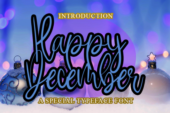 Happy December Font Review