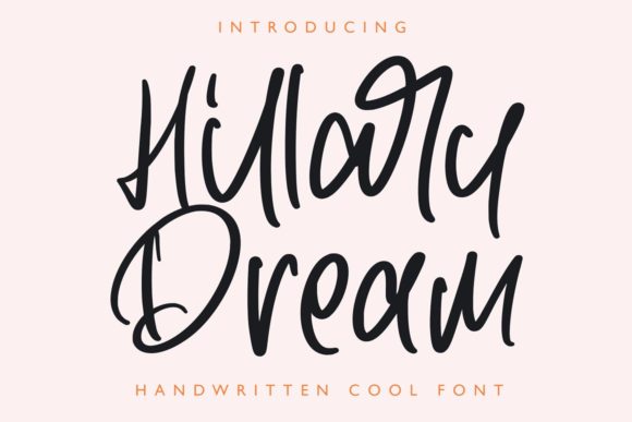Hillary Dream: A Handwritten Typeface for Authentic Branding