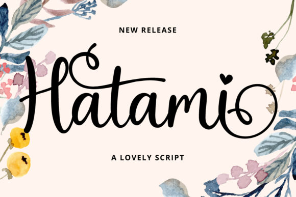 Hitami Font: A Handwritten Typeface for Business Elegance