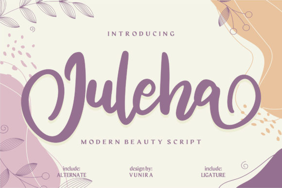 Juleha: A Handwritten Typeface for Elegant Editorial Design