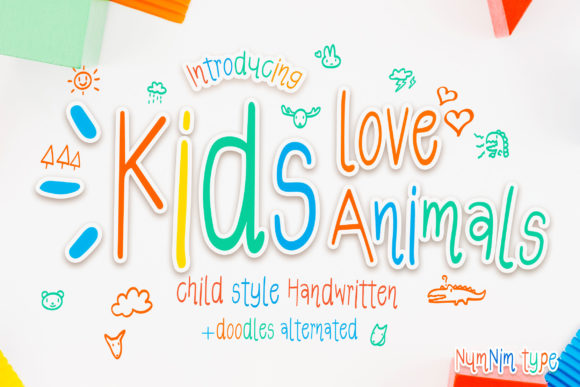 Kids Love Animals: A Font That Brings Joy to Branding
