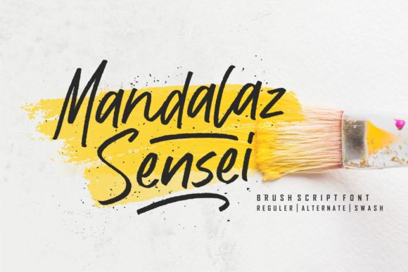 Mandalaz Sensei: A Dynamic Handwritten Font for Marketers and Designers
