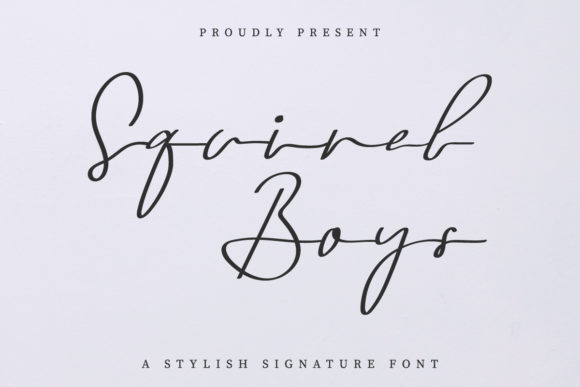 Squirel Boys Font: A Minimal Handwritten Typeface for Digital Design