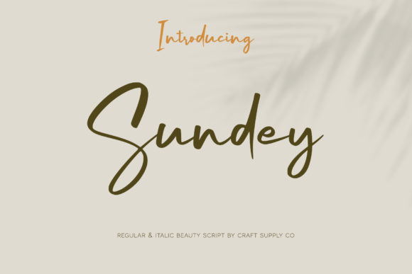 Sundey Font: A Delightful Handwritten Typeface for Branding Projects