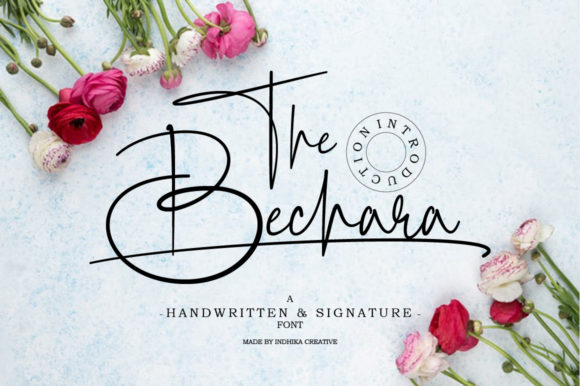 The Bechara Font: A Handwritten Typeface for a Polished Brand