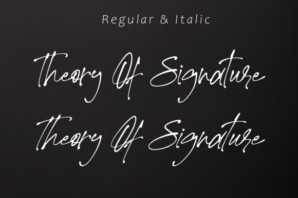 Theory of Signature Font Review: A Stylish Script for Creative Branding