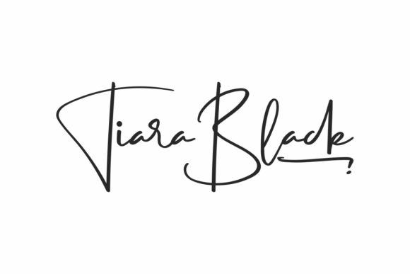 Tiara Black: A Handwritten Typeface That Elevates Branding