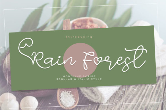 Using the Rain Forest Font in Web Design