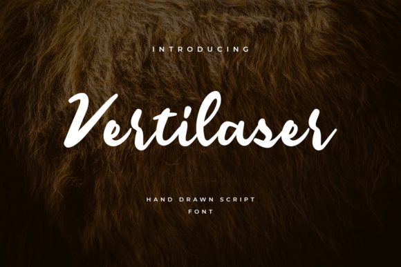 Vertilaser Font: A Handwritten Typeface for Editorial Elegance