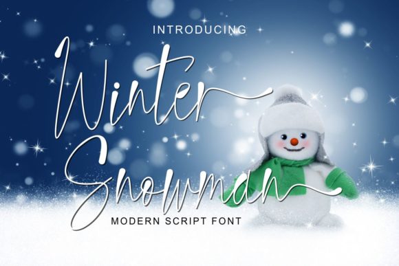 Winter Snowman Font: A Charming Script for Crafters and Sellers